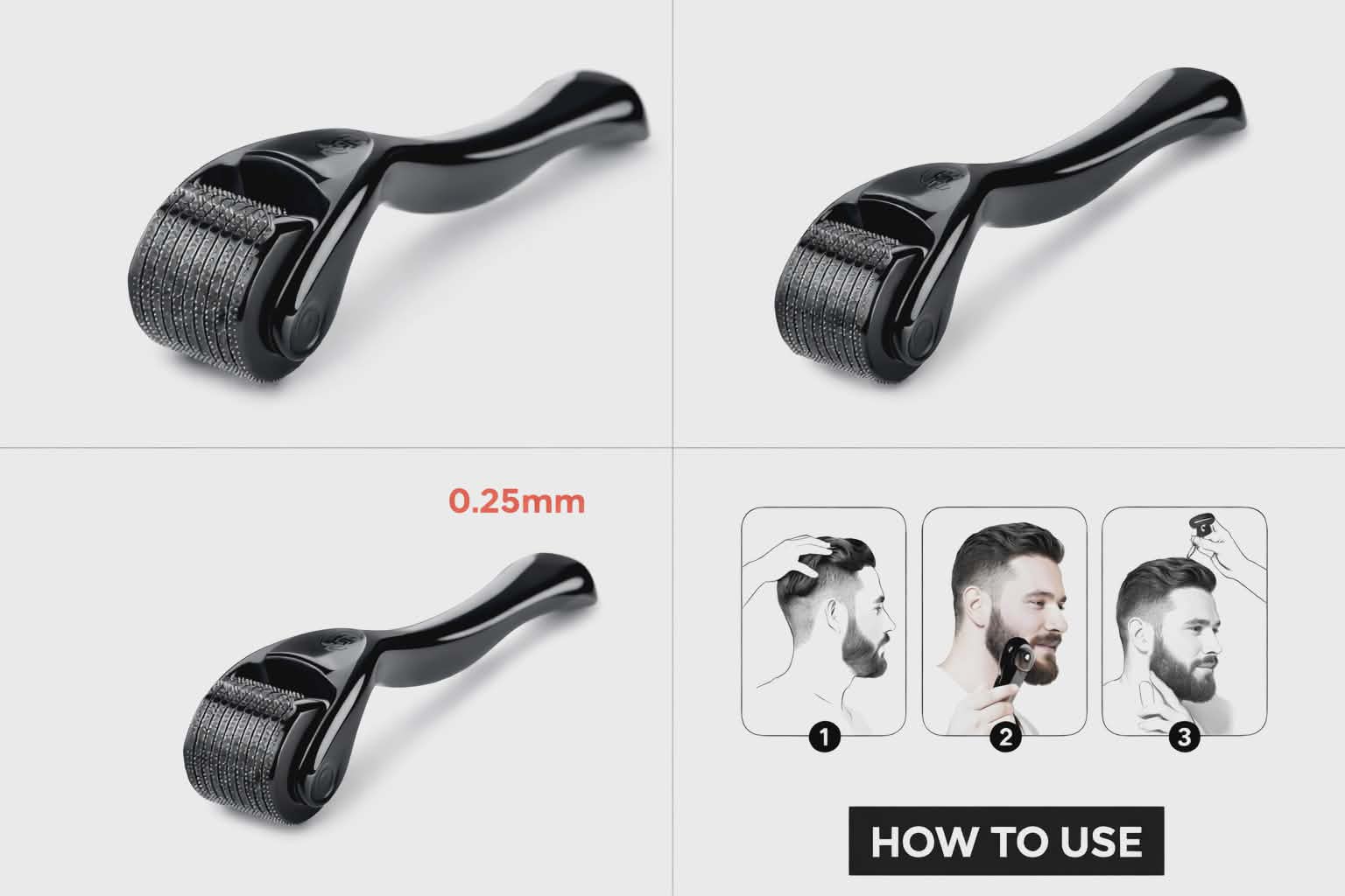 ✅ Hair Growth Derma Roller™ | Boost Hair & Beard Naturally