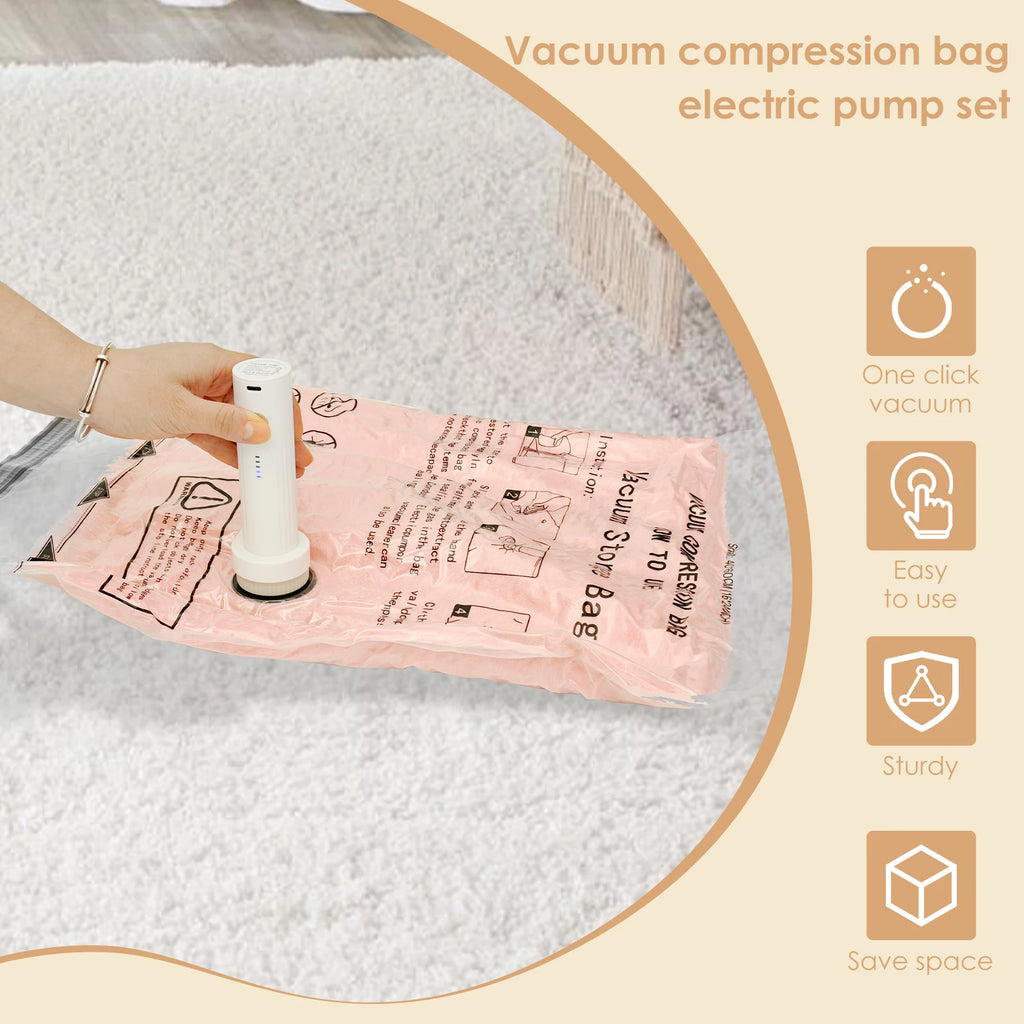 Travel AirLock Storage Bags with USB Electric Pump