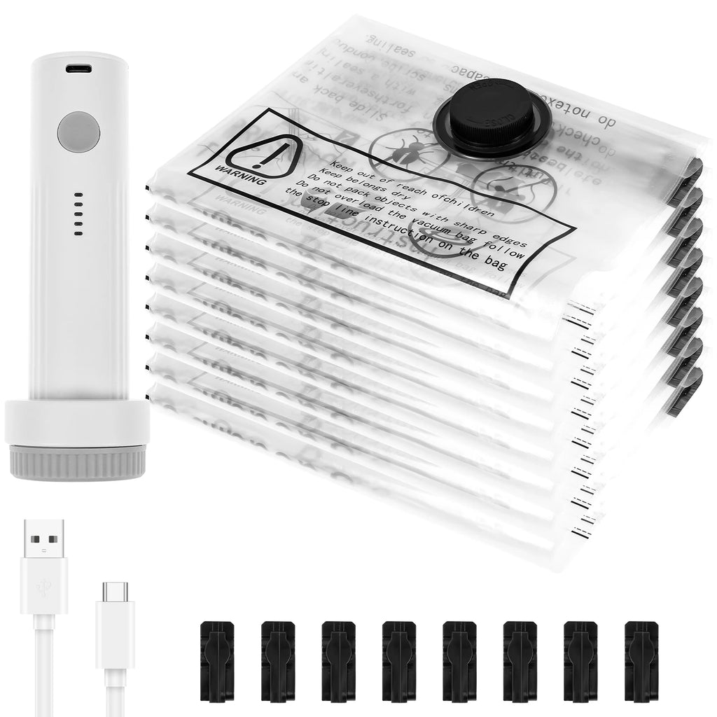 Travel AirLock Storage Bags with USB Electric Pump
